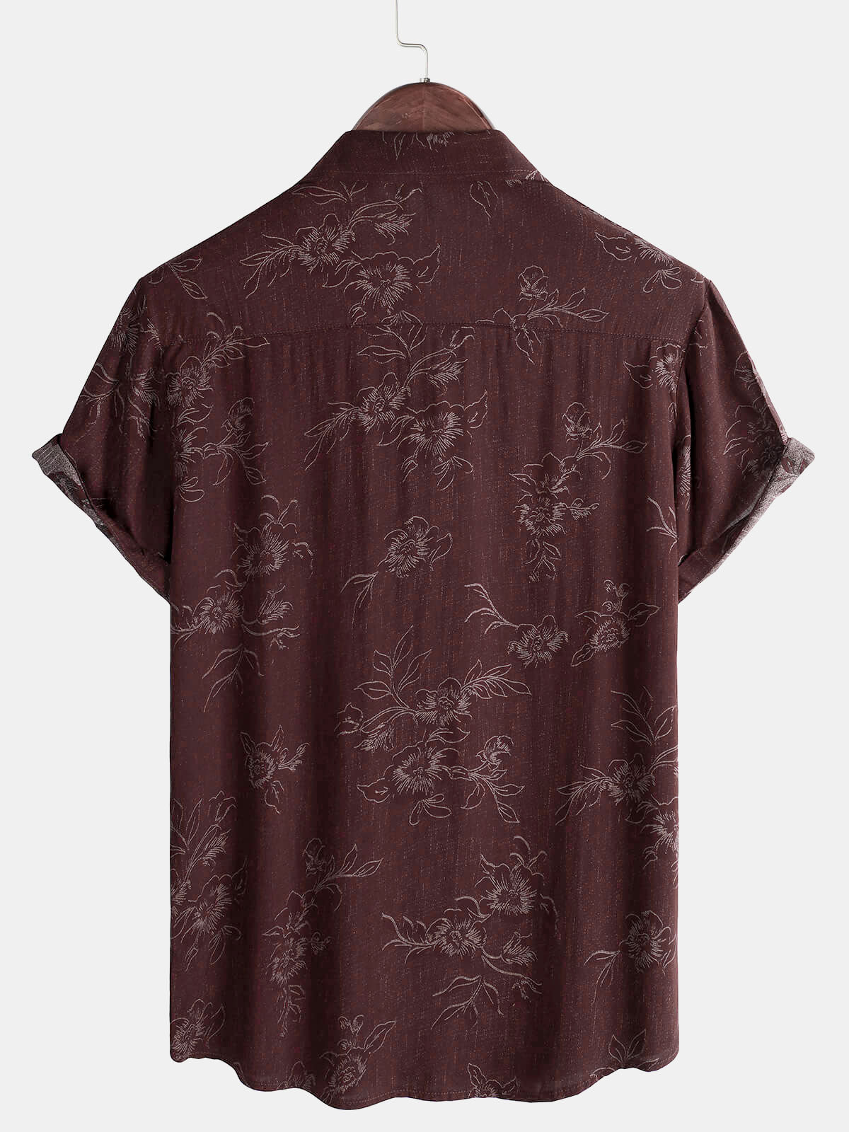 Cotton Casual Resort Hawaiian Shirt with Pockets plus size