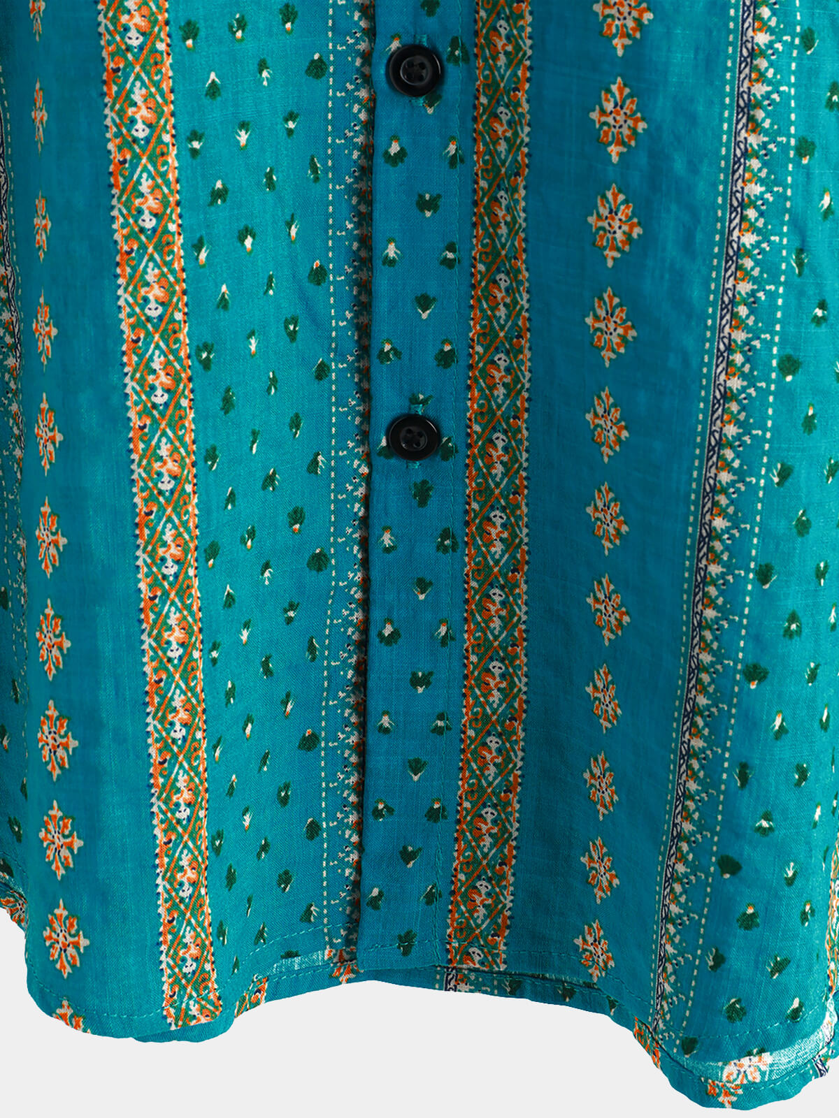 Cotton Casual Resort Hawaiian Shirt with Pockets plus size