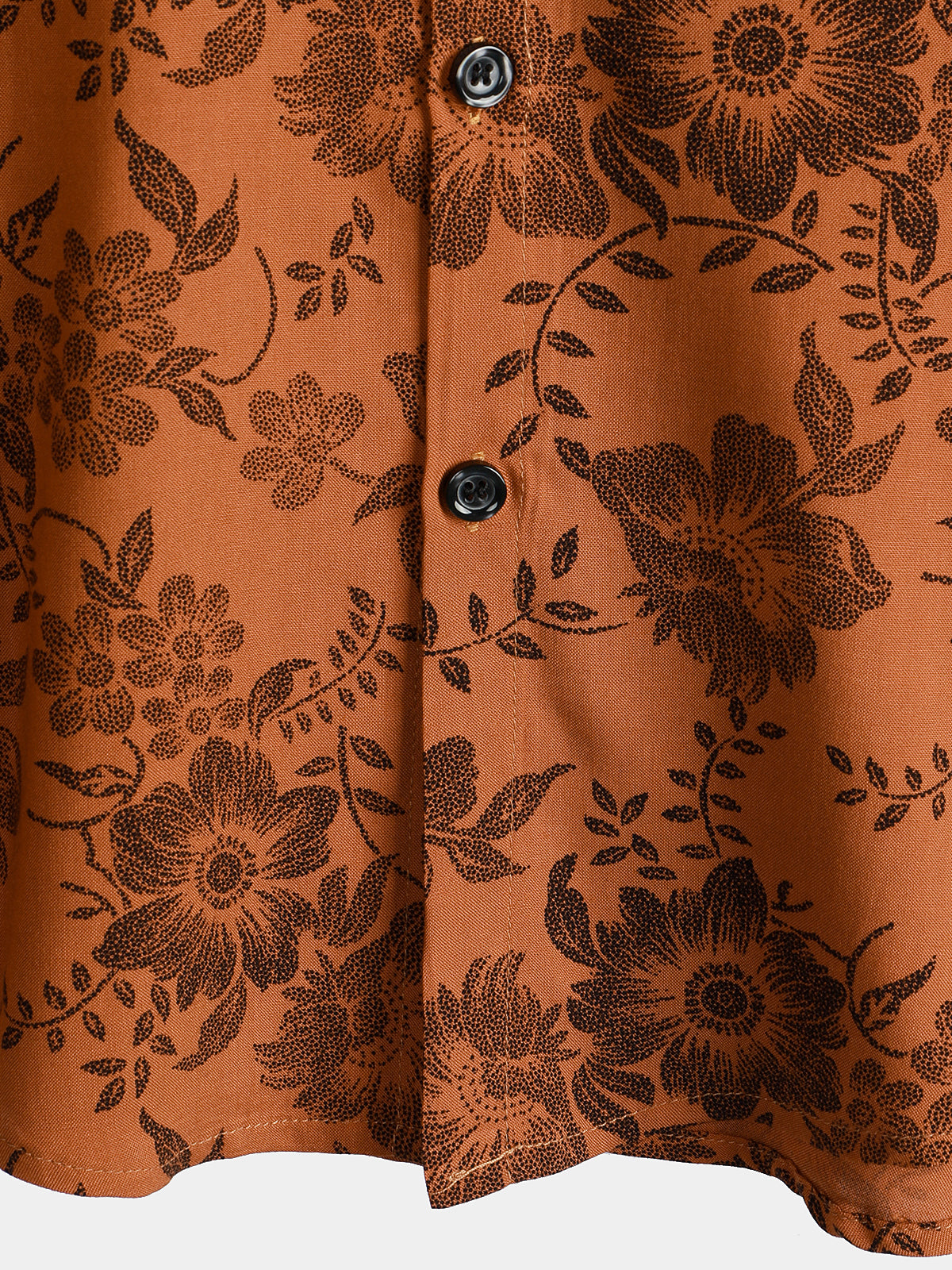 Cotton Casual Resort Hawaiian Shirt with Pockets plus size