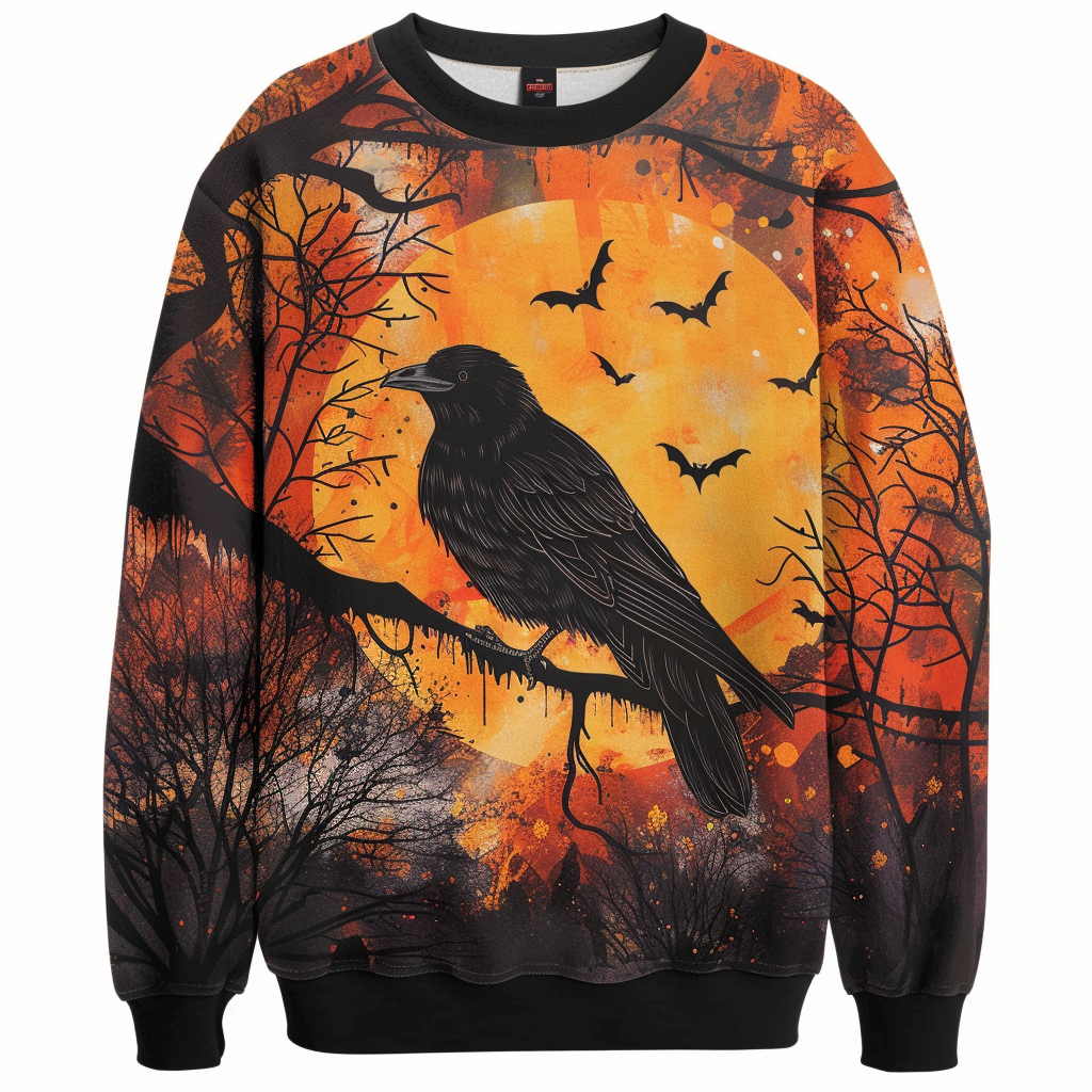TomsloverHalloween crew neck pullover sweatshirt