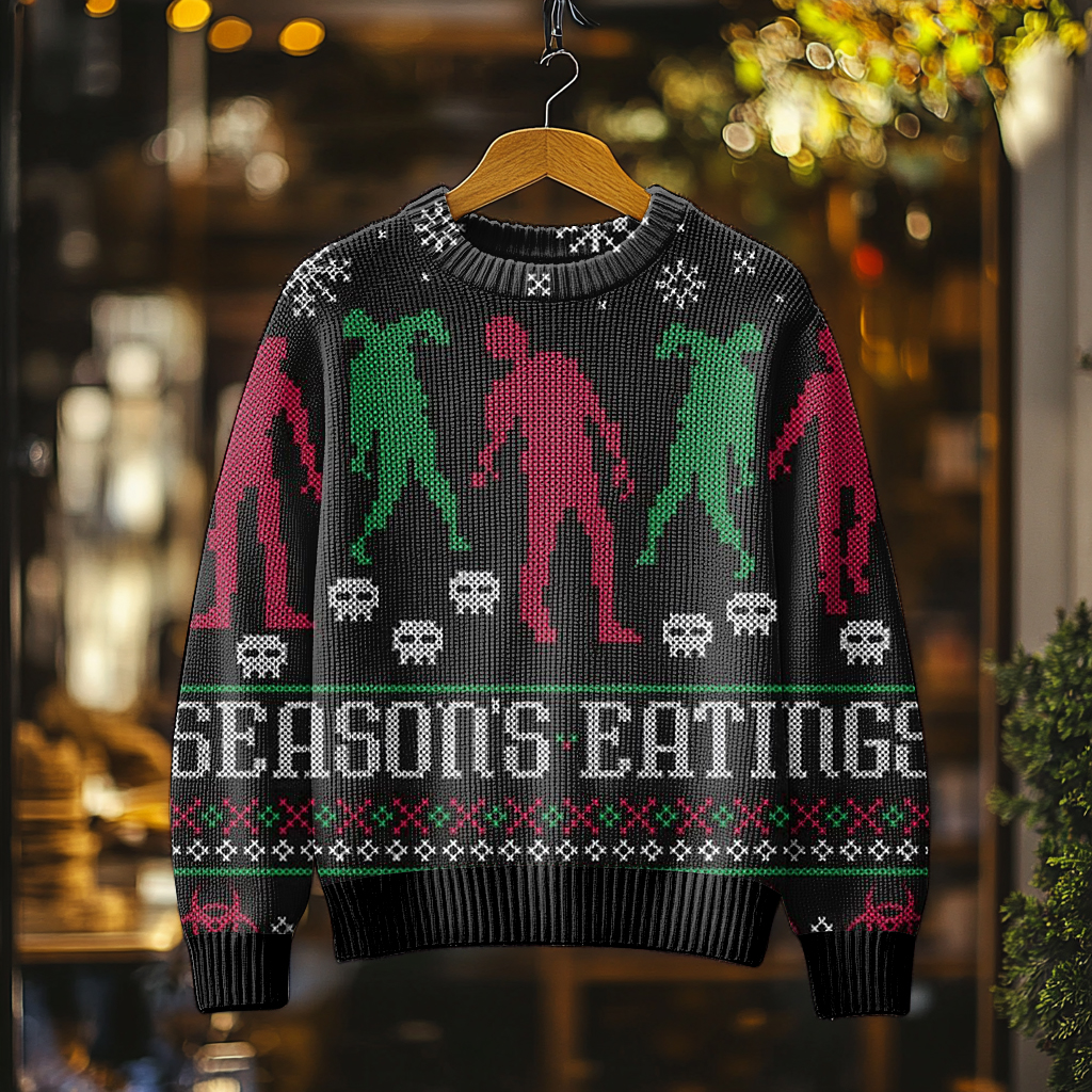 Christmas Fun Men's Crew Neck Pullover Sweater