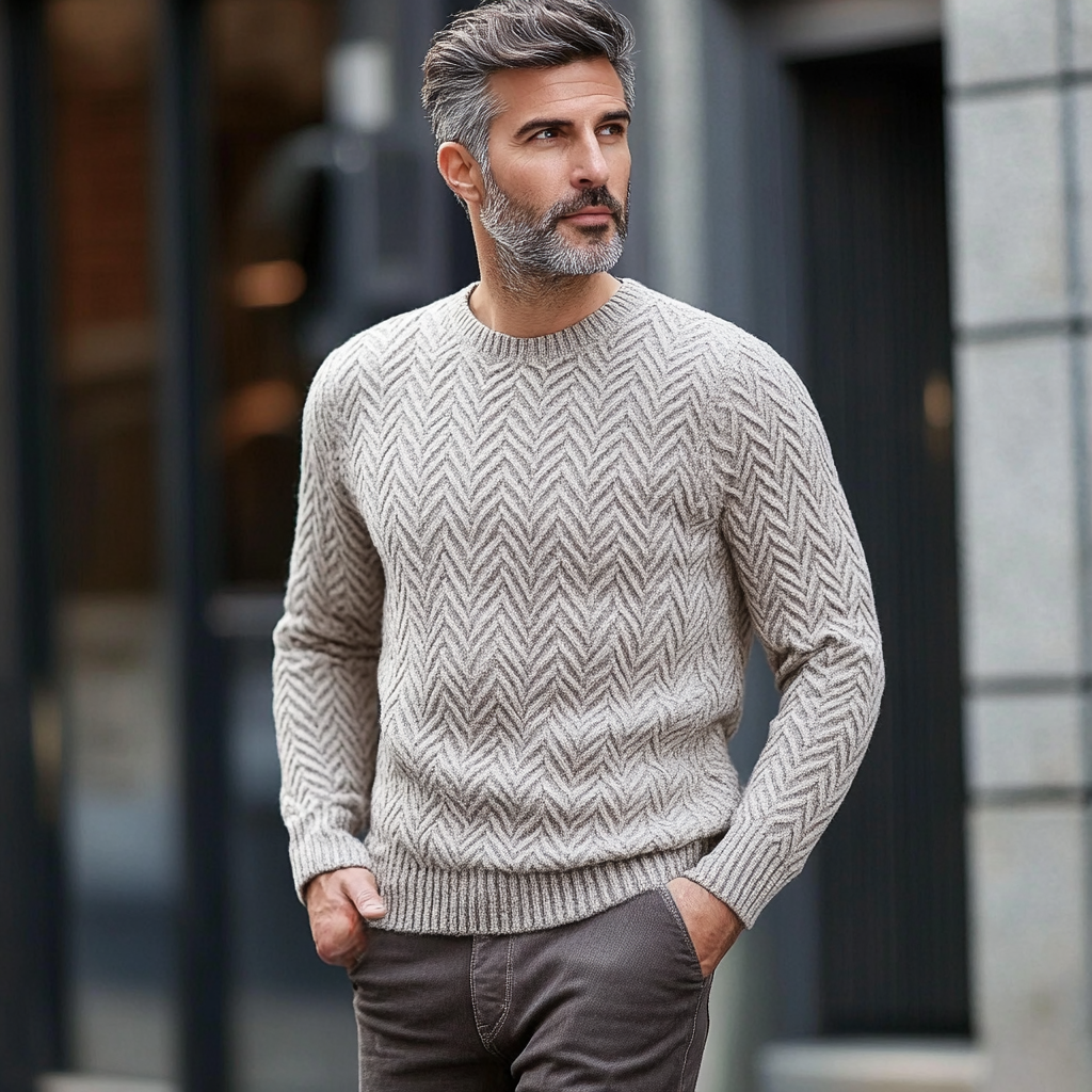 Gentlemen's business high quality sweater