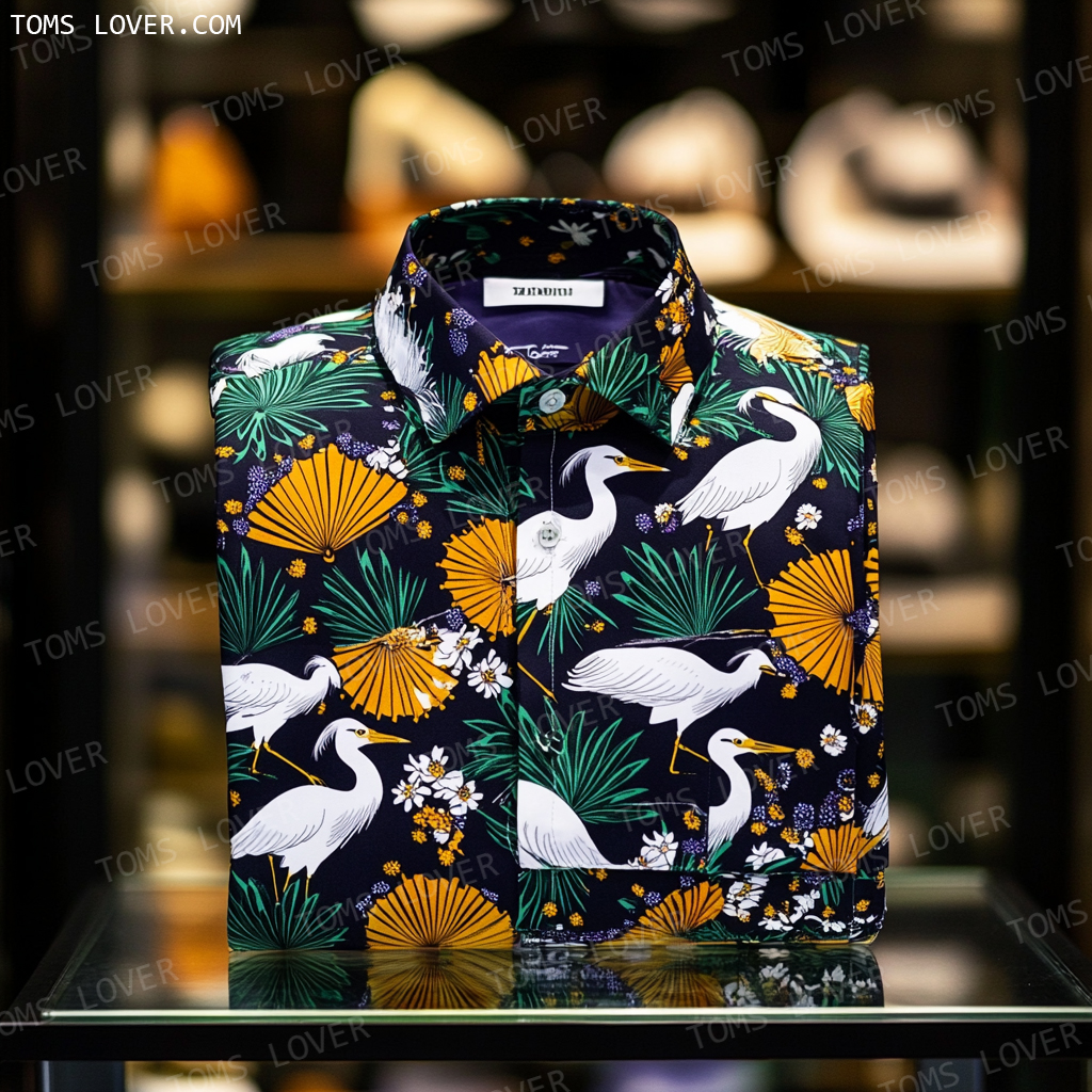 Men's Printed Shirt Floral Series Shirt
