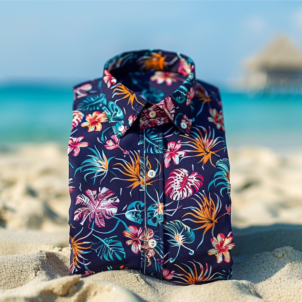 Tomslover  Tropical Print Hawaiian Shirts