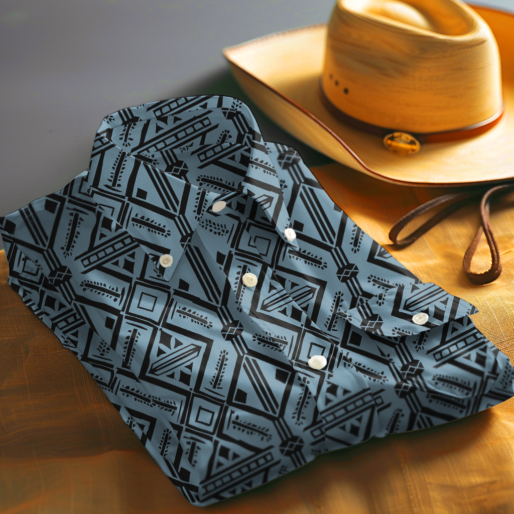 TomsloverMen's Aztec shirt ethnic style