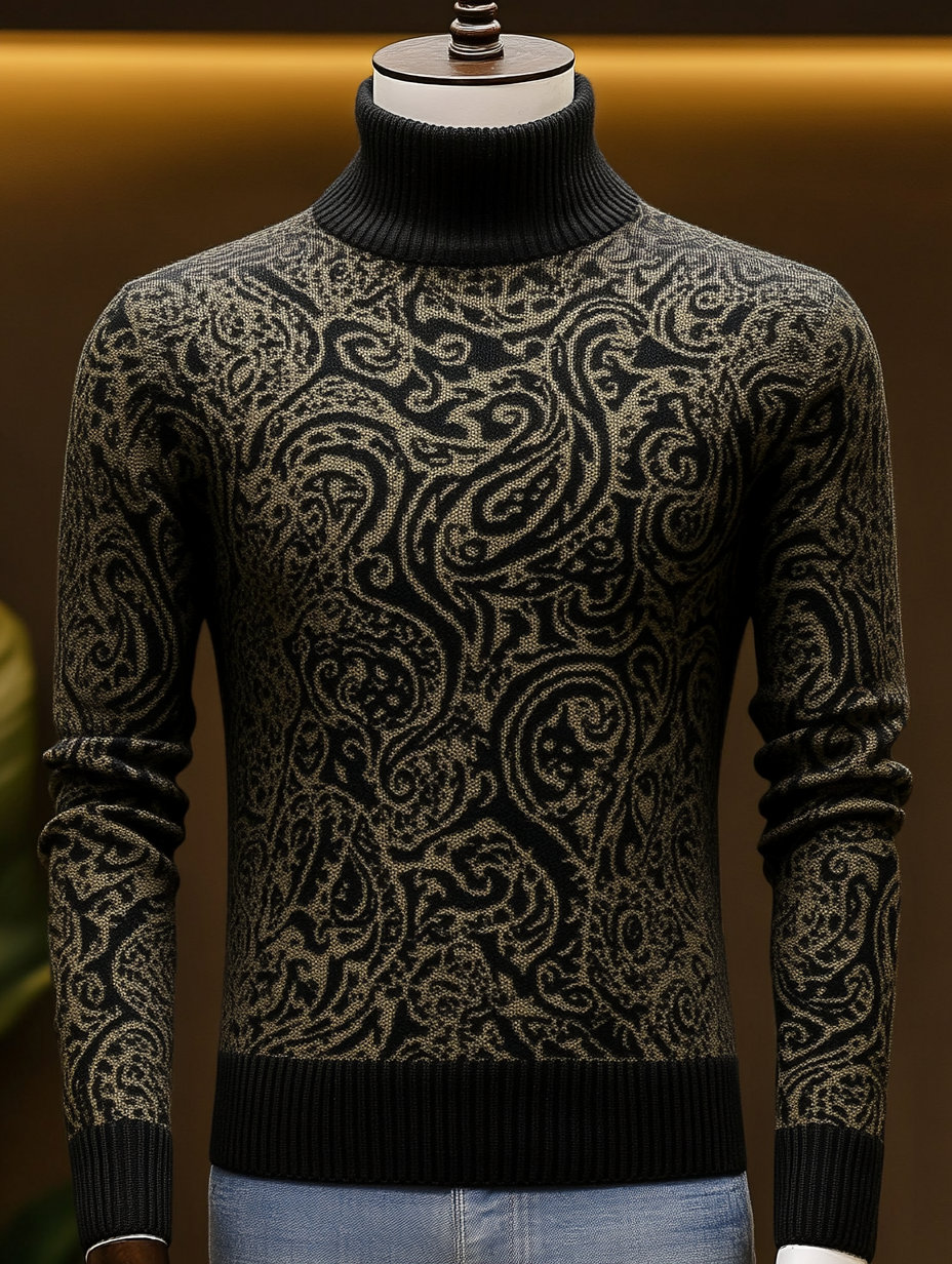 Men's Turtleneck Sweater Business Casual