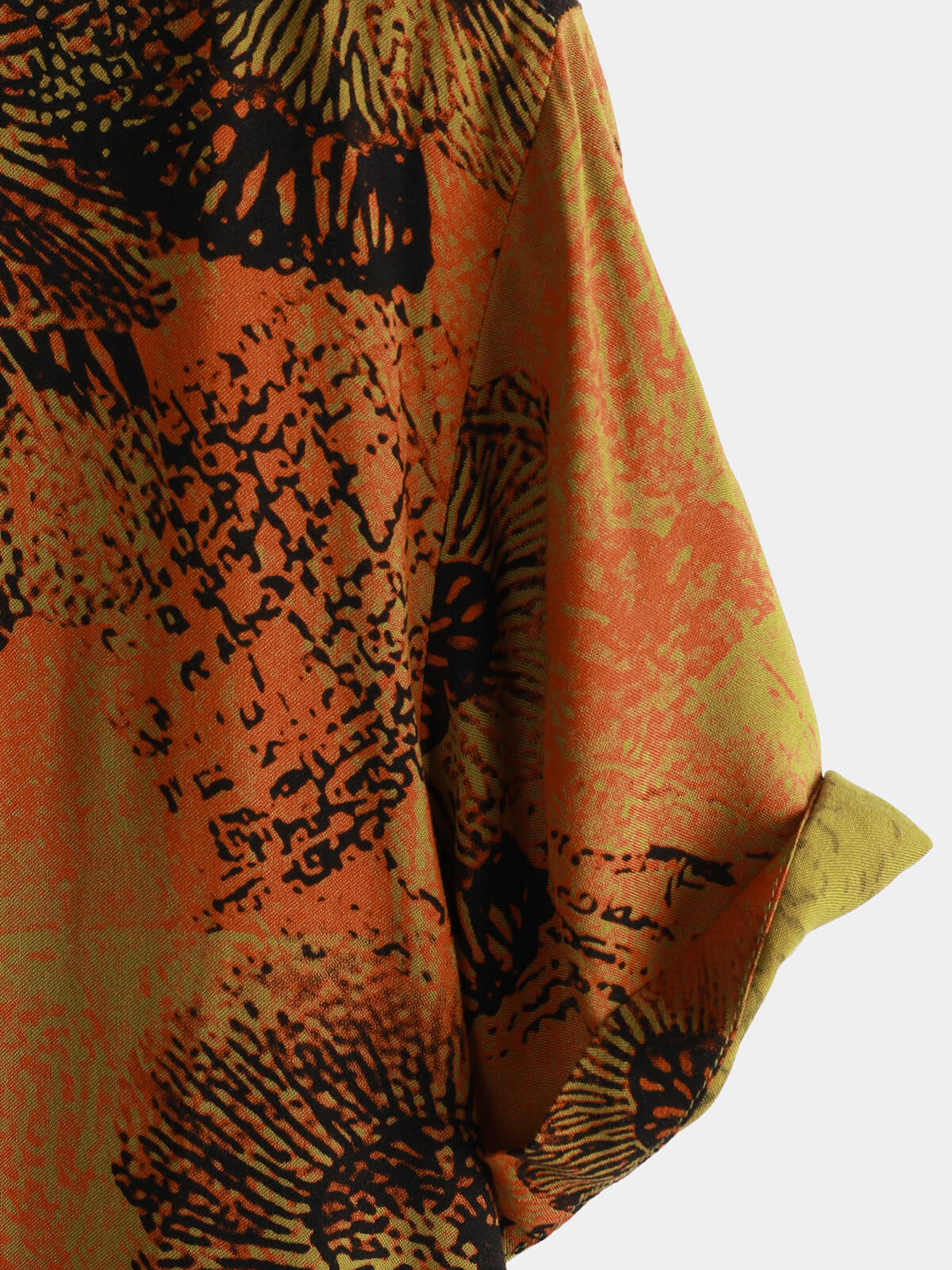 Cotton Casual Resort Hawaiian Shirt with Pockets plus size