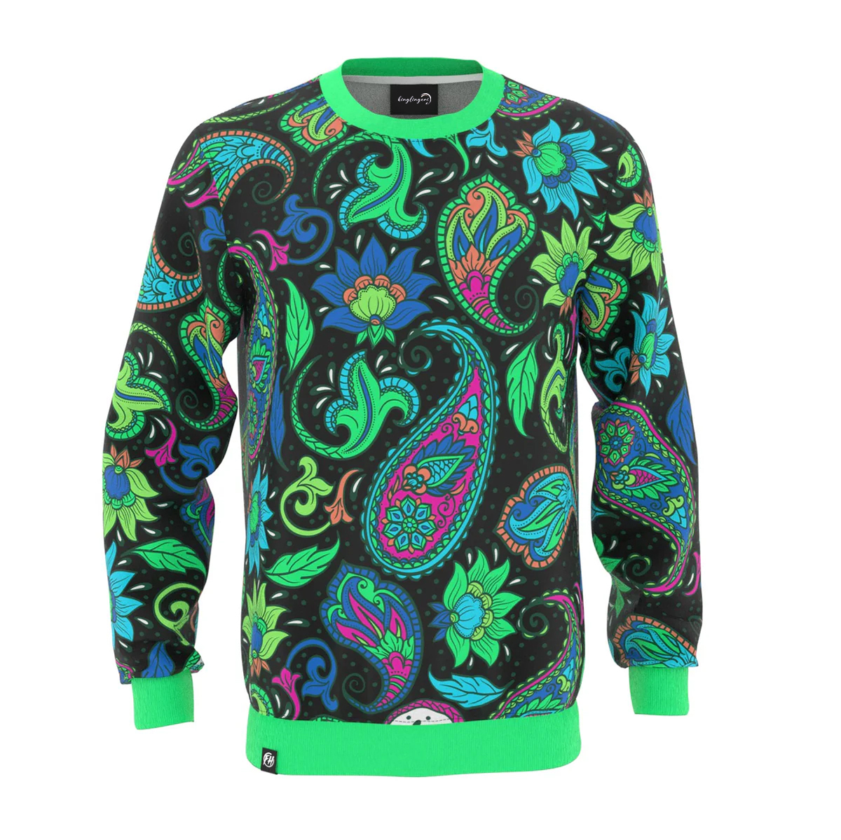 Print Sweatshirt Round Neck Pullover Men