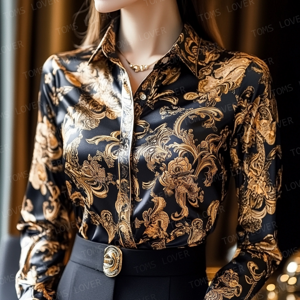 Women's Business Casual Cotton Long Sleeve Shirt