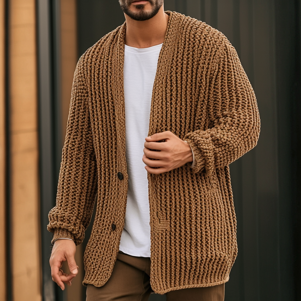Men's Business Cardigan Sweater Cardigan