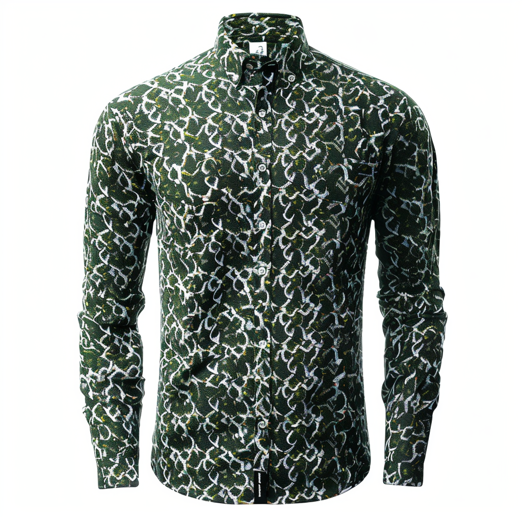 Men's Printed Shirt Woven Pattern