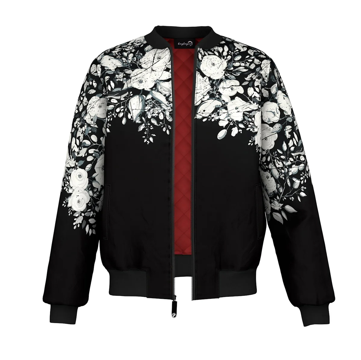Men's Fashion Printed Zipper Jacket