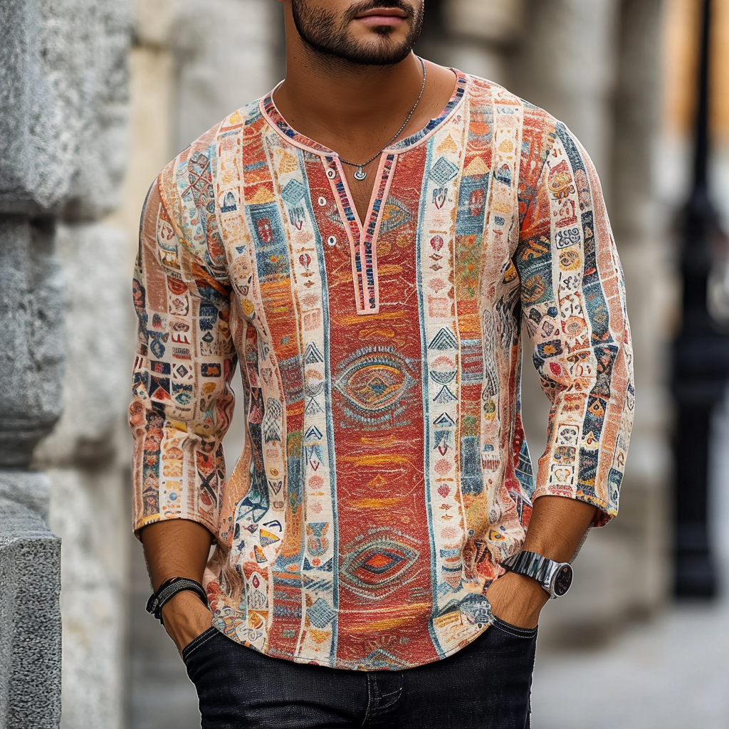 Vintage Henley Long Sleeve 