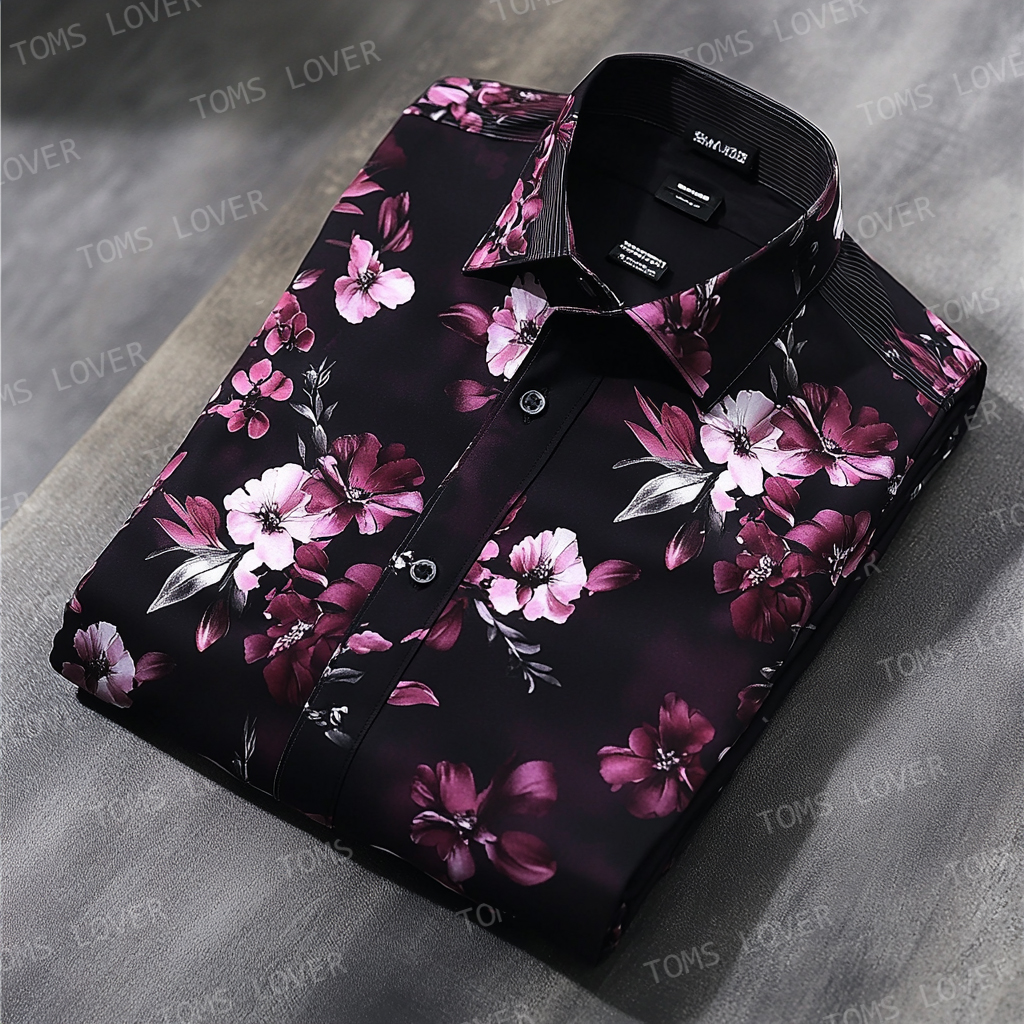 Men's casual Floral print shirt
