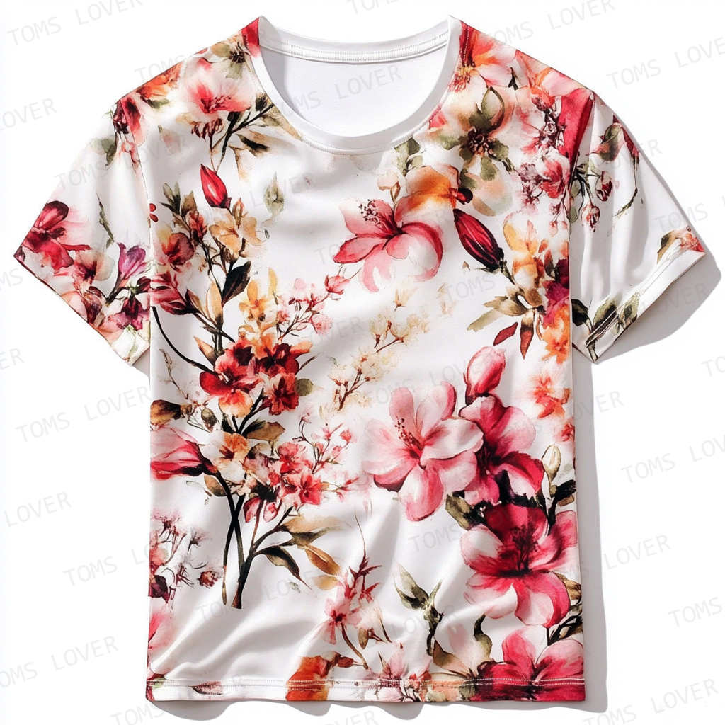 Men's casual short-sleeved linen Tee shirt