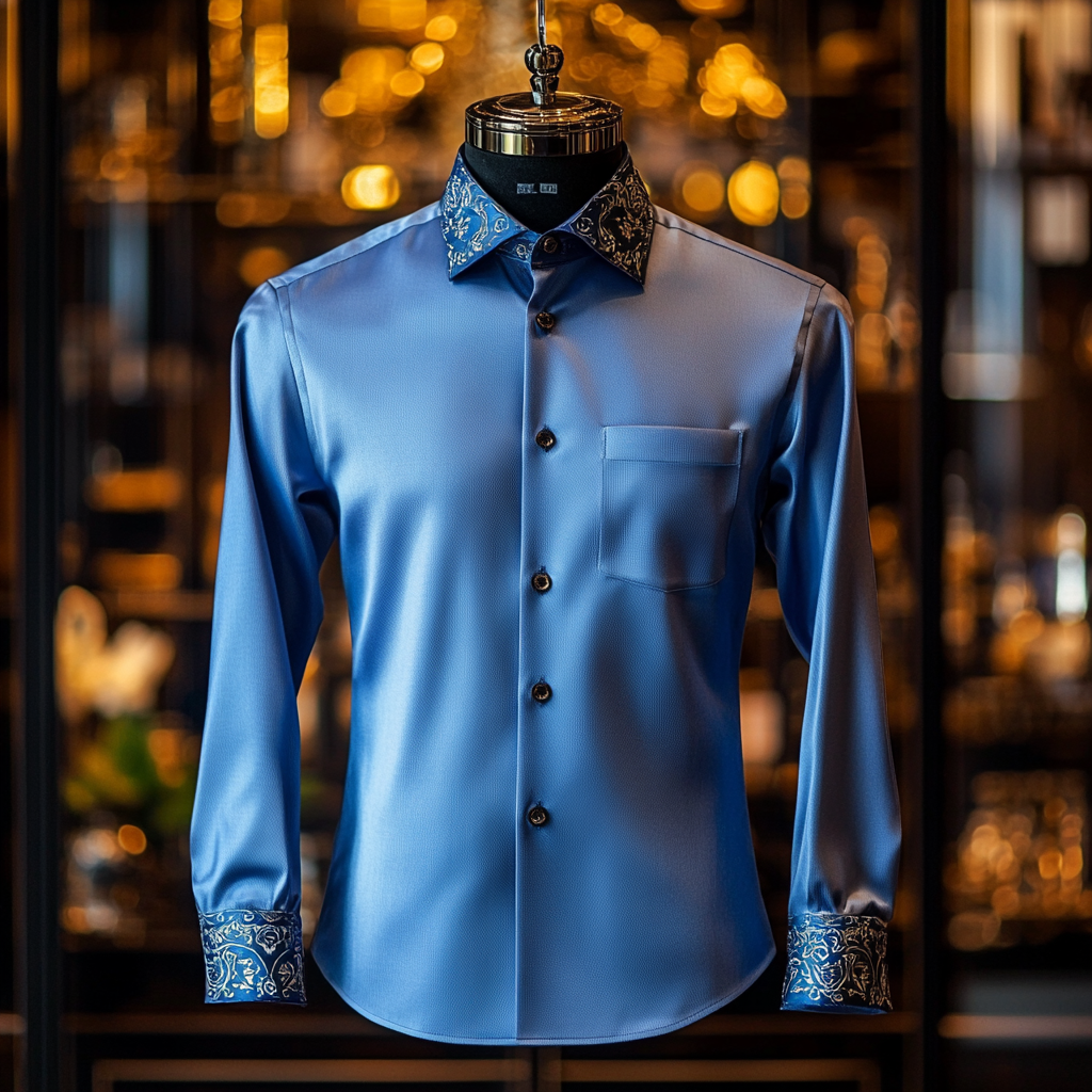 TomsloverBarocco Shirt Men's Long Sleeve Shirts 