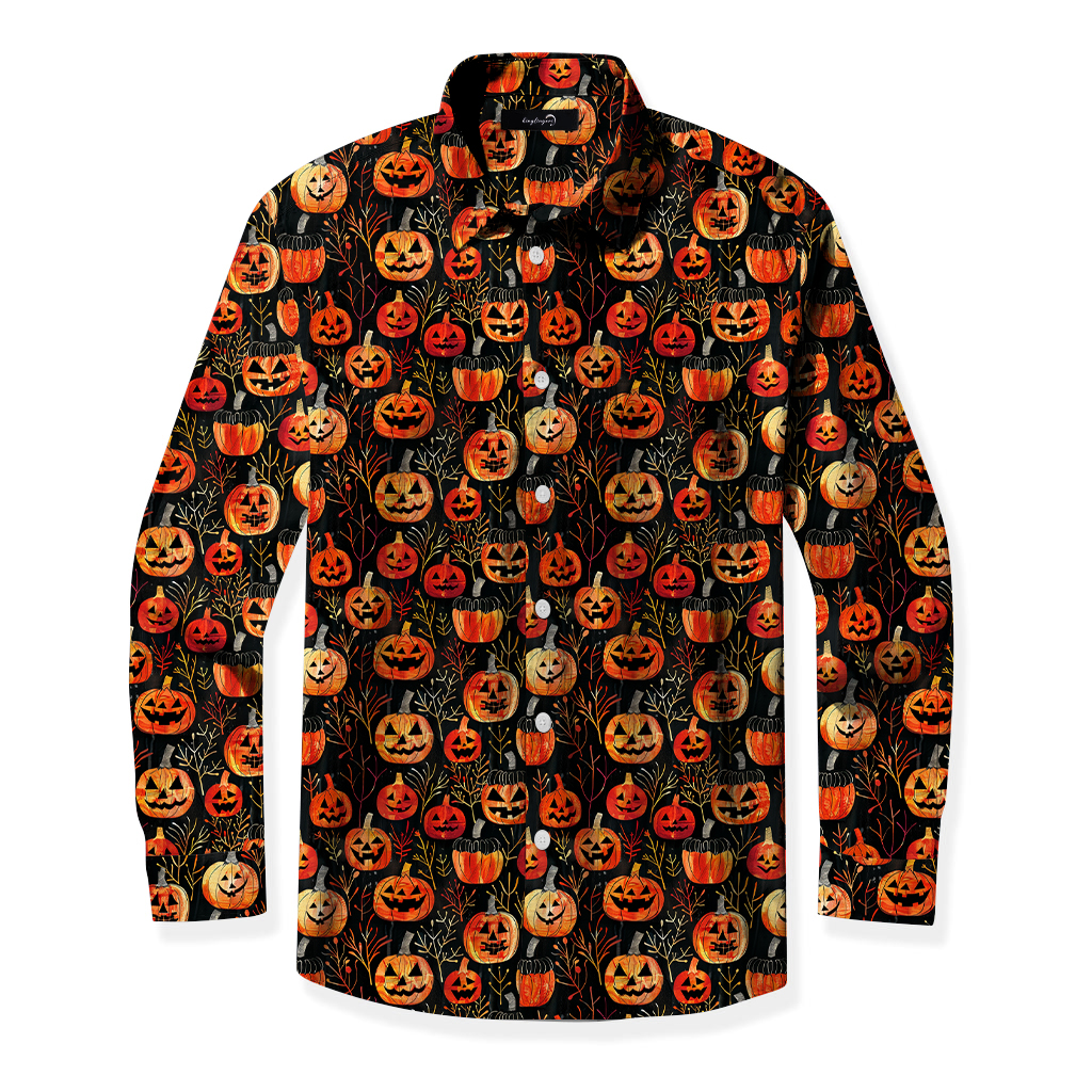 TomsloverFashionable and casual Halloween atmosphere printed shirt