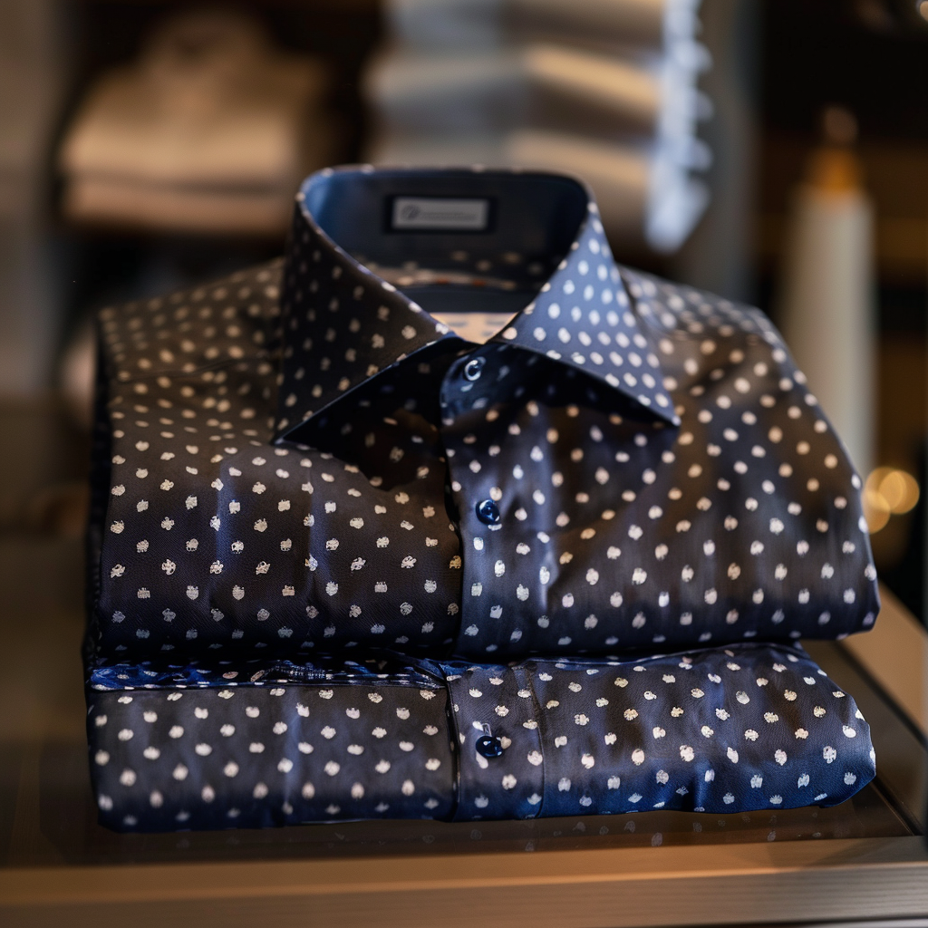 TomsloverMen's Business Casual Regular Fit Long Sleeve Print Shirt  