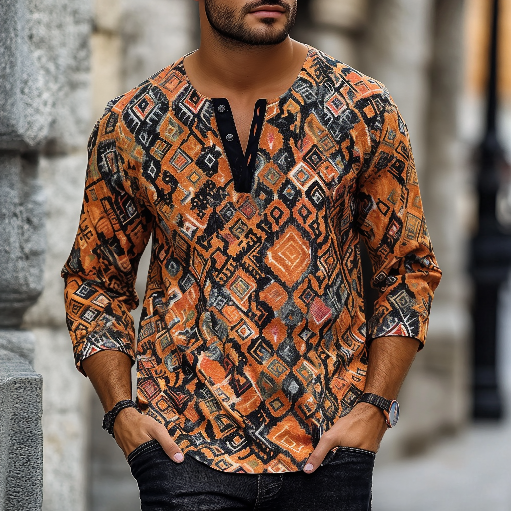 Vintage Henley Long Sleeve 