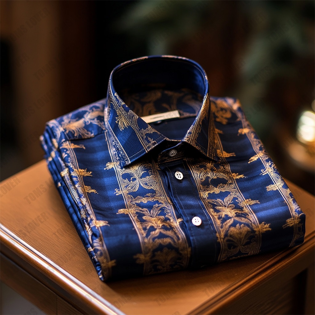 Business Elegant Baroque Shirt Wedding Shirt Men's Shirt