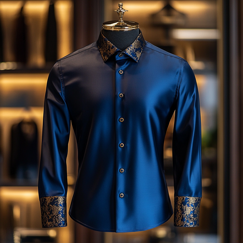 TomsloverBarocco Shirt Men's Long Sleeve Shirts 