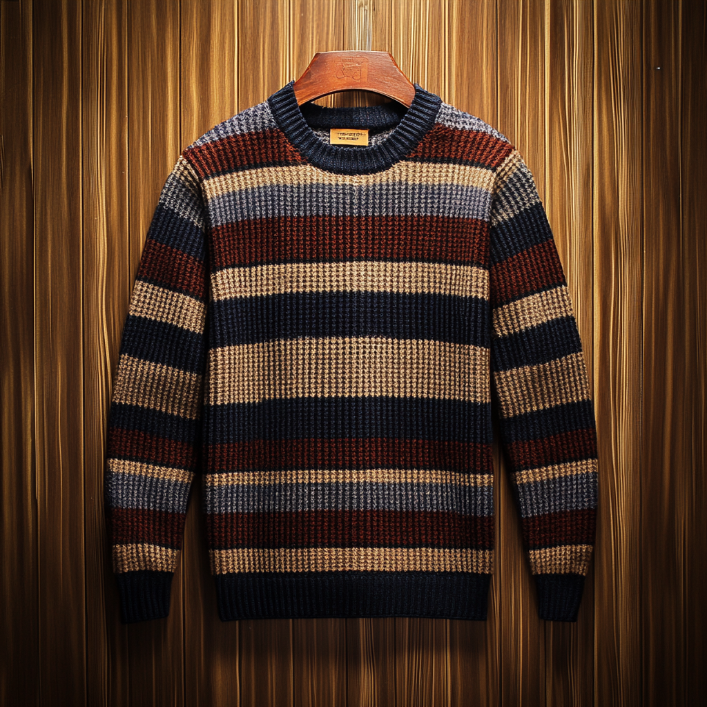 Men's business round neck pullover sweater