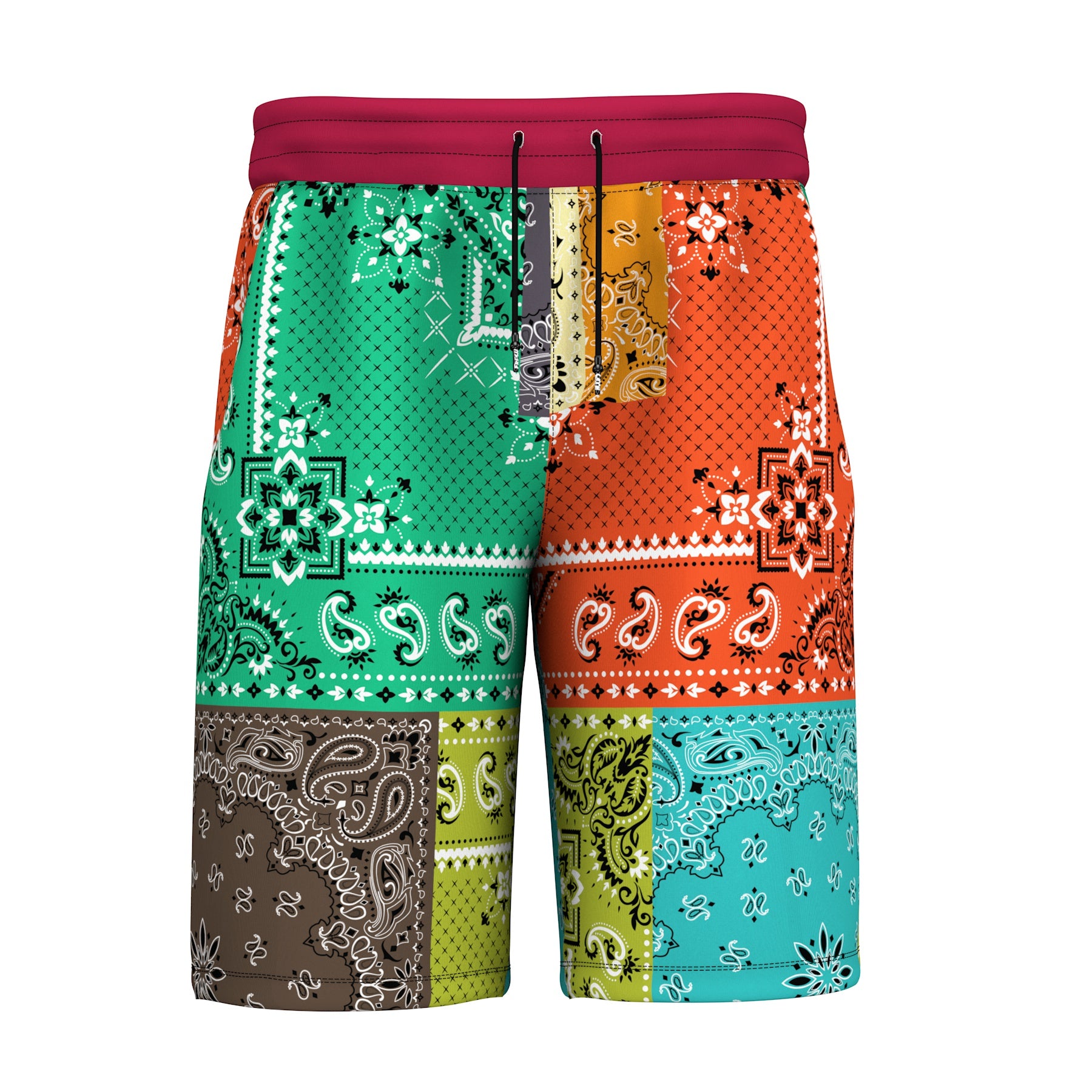 Paisley Hawaiian Shorts