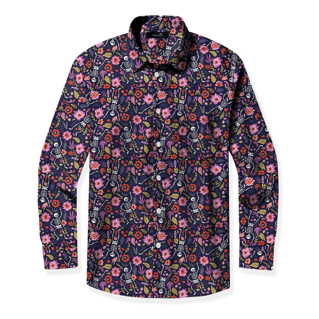 TomsloverFashionable and casual Halloween atmosphere printed shirt