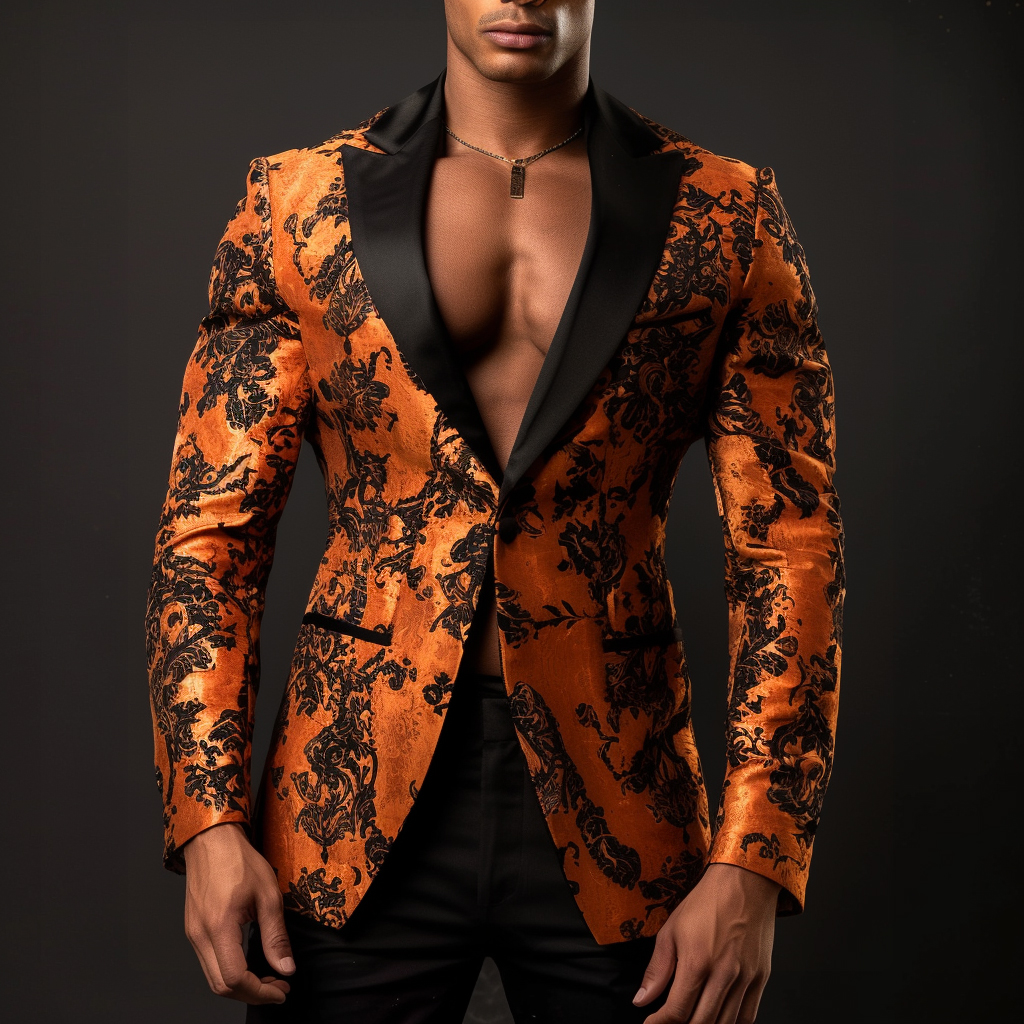 TomsloverMen's Halloween Casual Blazer Jacket Blazer Regular Fit  Single Breasted One-button 