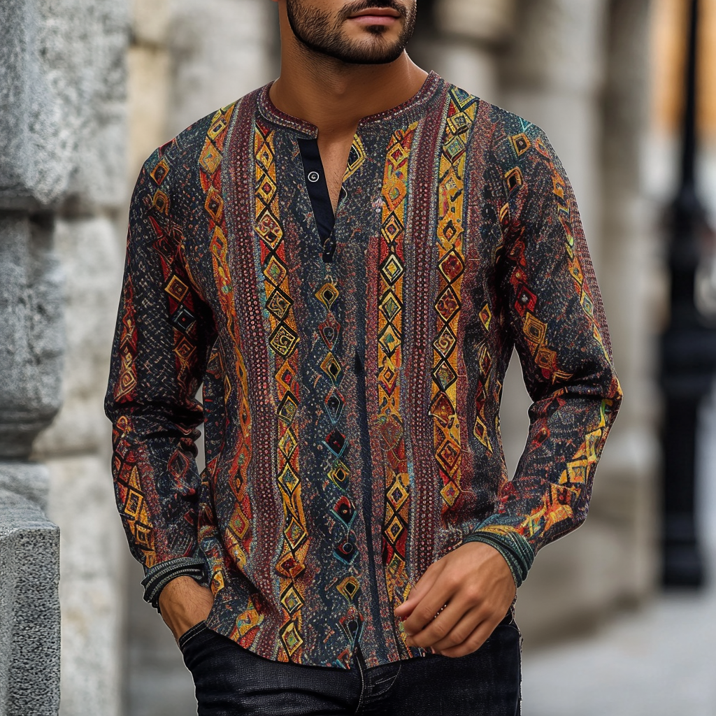 Vintage Henley Long Sleeve 