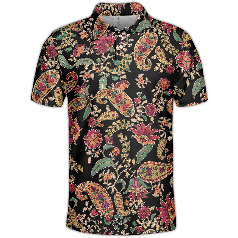 Unique Print Polo Shirt