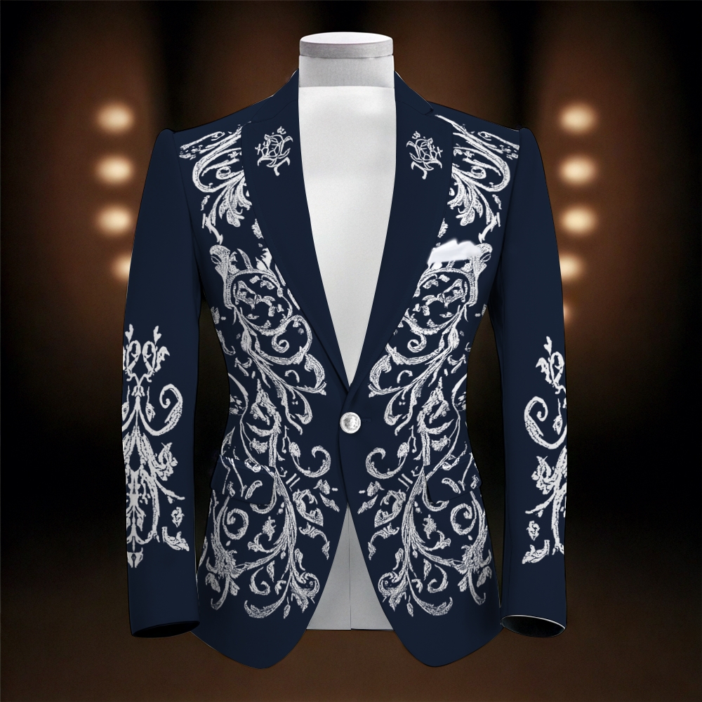 TomsloverBarocco elegant noble print suit jacket