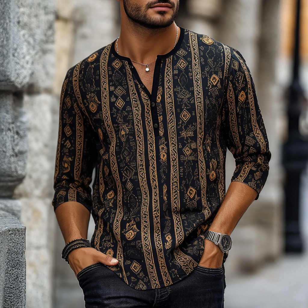 Vintage Henley Long Sleeve 