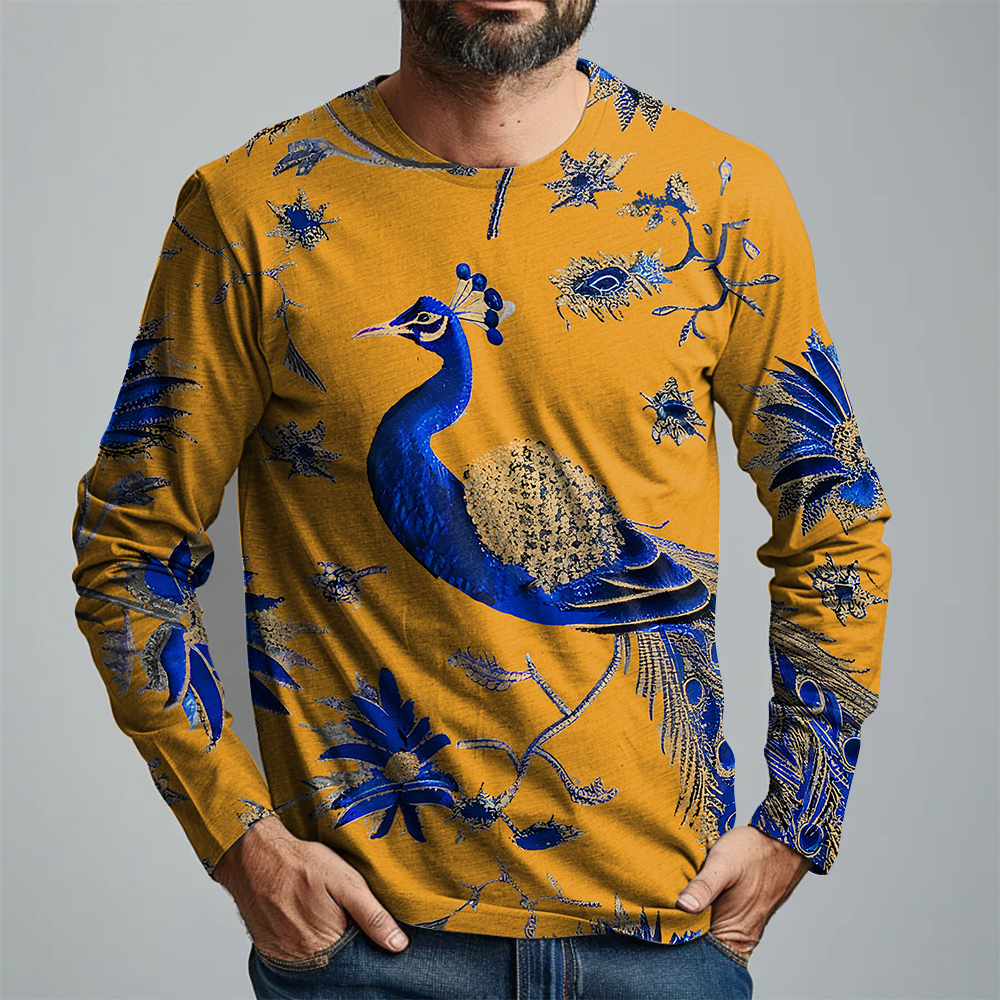 TomsloverPrint Pullover Long Sleeve Casual Tee