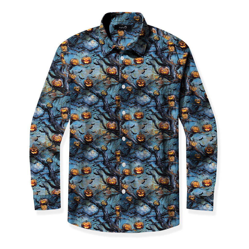 TomsloverFashionable and casual Halloween atmosphere printed shirt