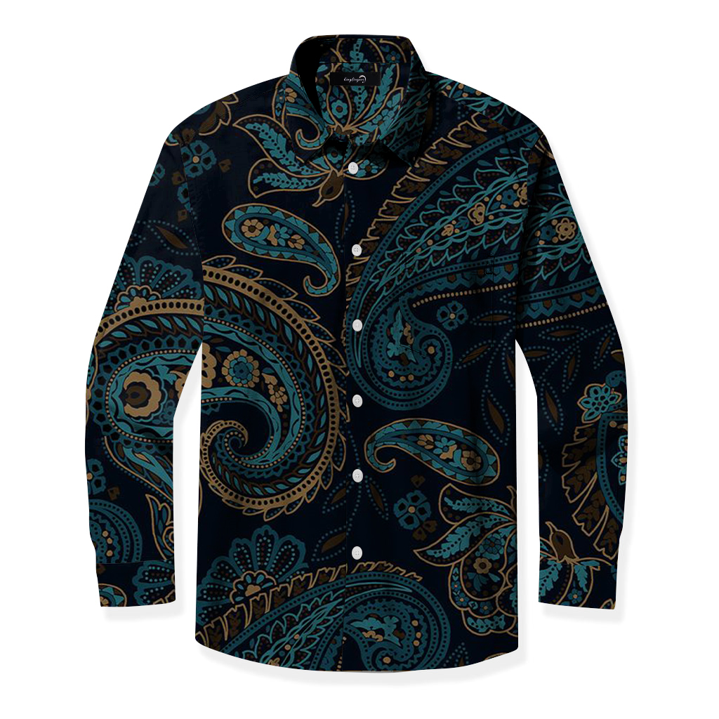 TomsloverBusiness Casual Chic Printed Shirt 100% cotton