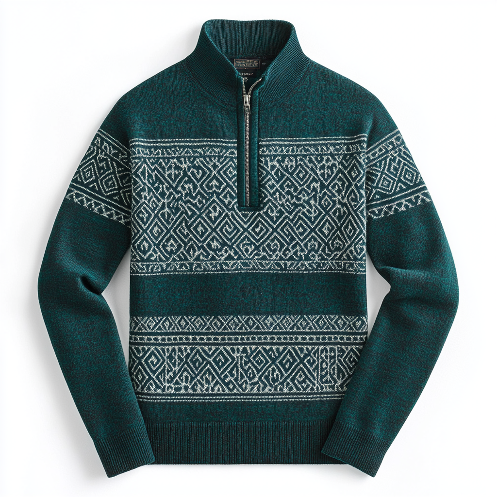 Men's casual half-zip Long sleeve sweatshirt sweater