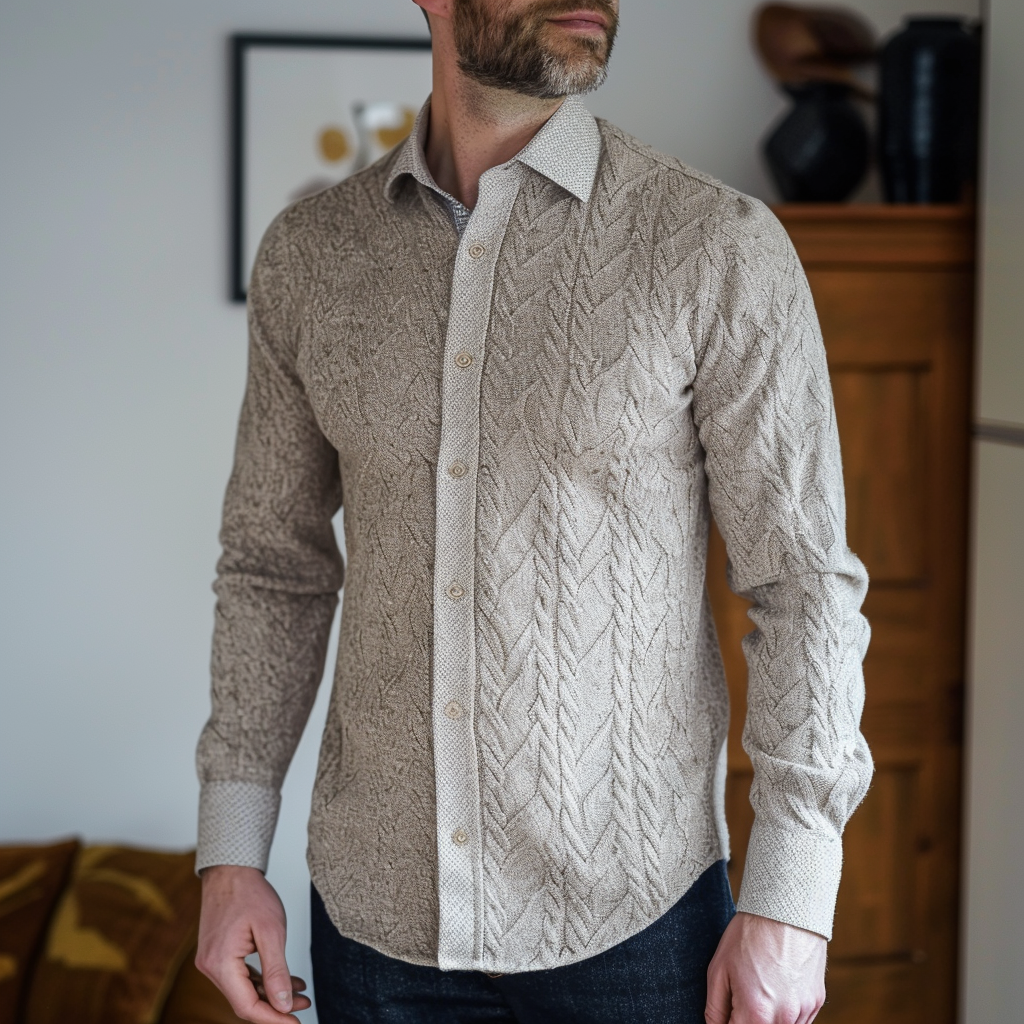 Men's Printed Shirt Woven Pattern