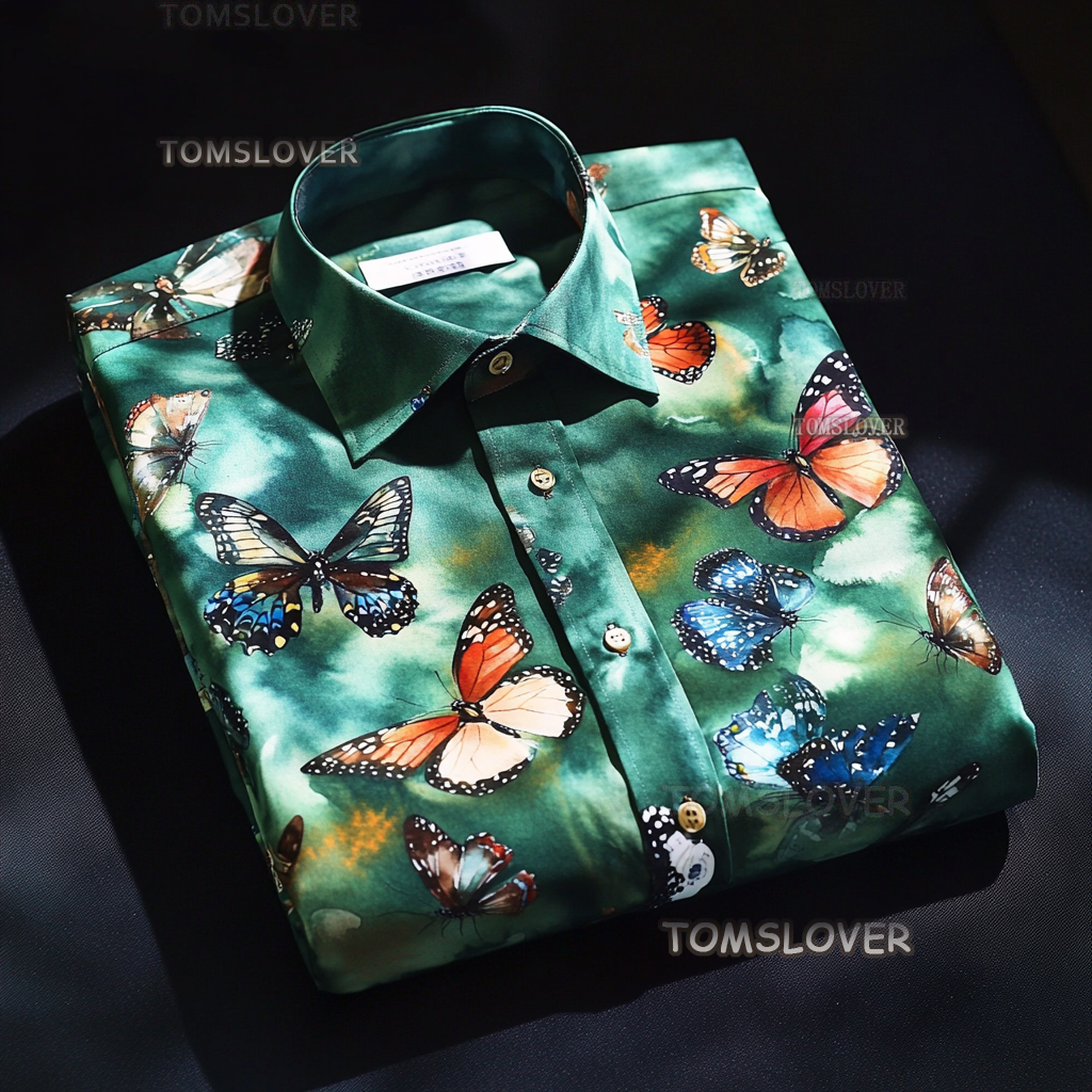 Waves men's shirt with wave pattern