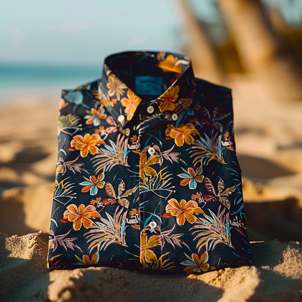 Tomslover  Tropical Print Hawaiian Shirts
