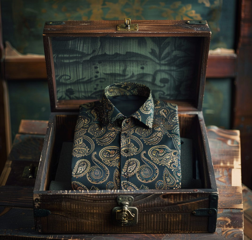 TomsloverBusiness casual fashion printed pattern shirt 