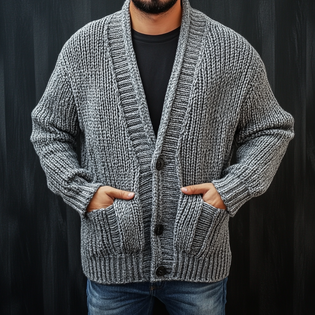 Men's Business Cardigan Sweater Cardigan