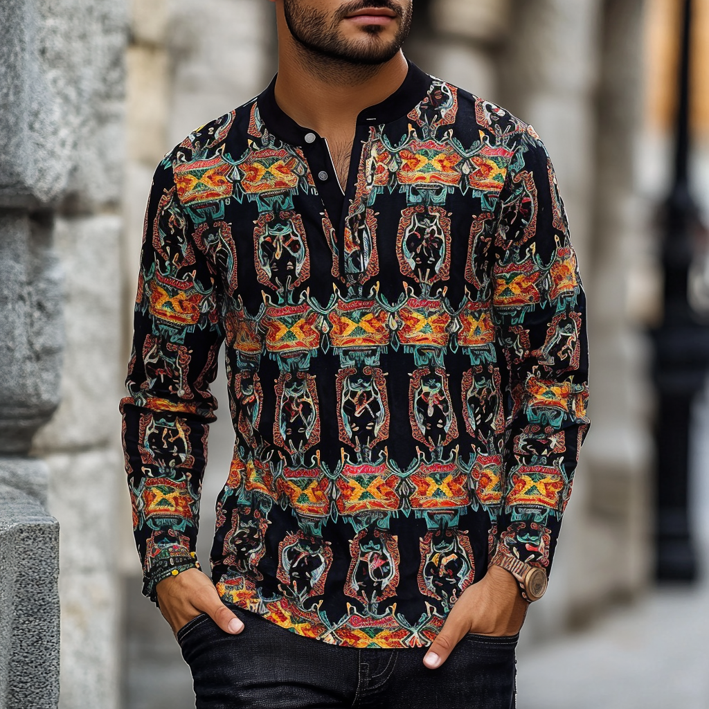 Vintage Henley Long Sleeve 