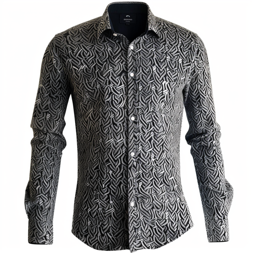 Men's Printed Shirt Woven Pattern