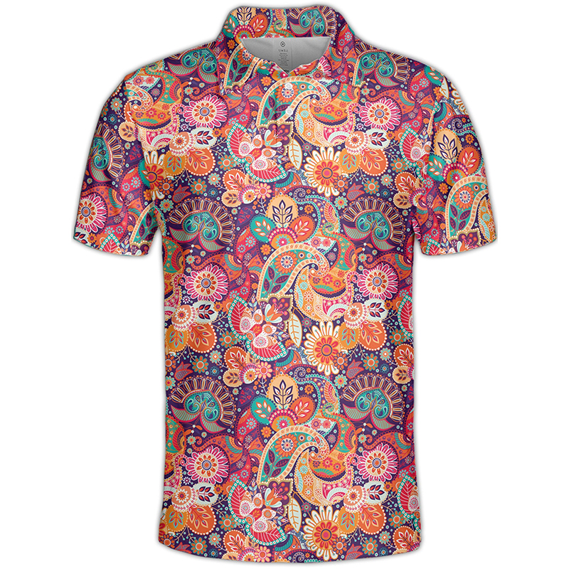 Unique Print Polo Shirt