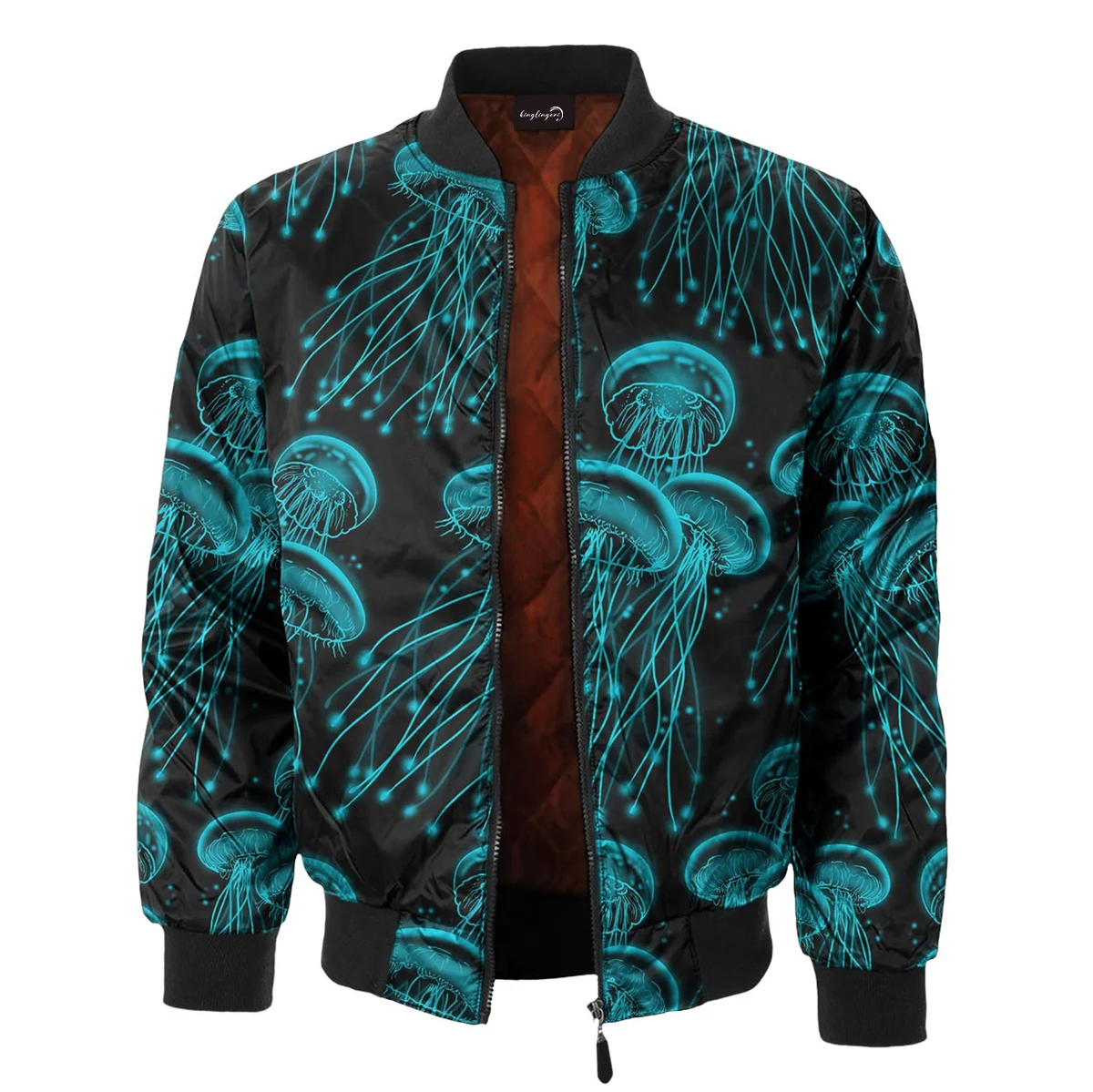 Men's Fashion Printed Zipper Jacket