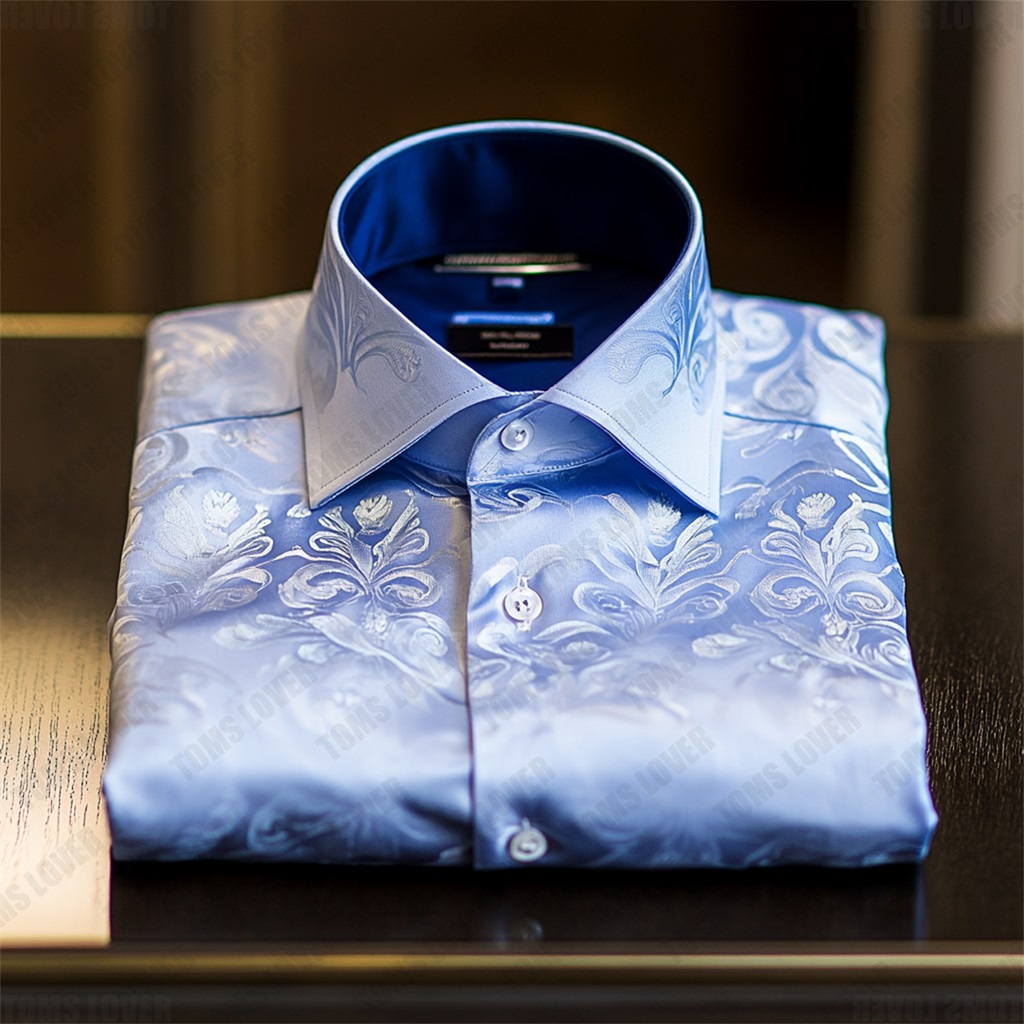 Business Elegant Baroque Shirt Wedding Shirt Men's Shirt
