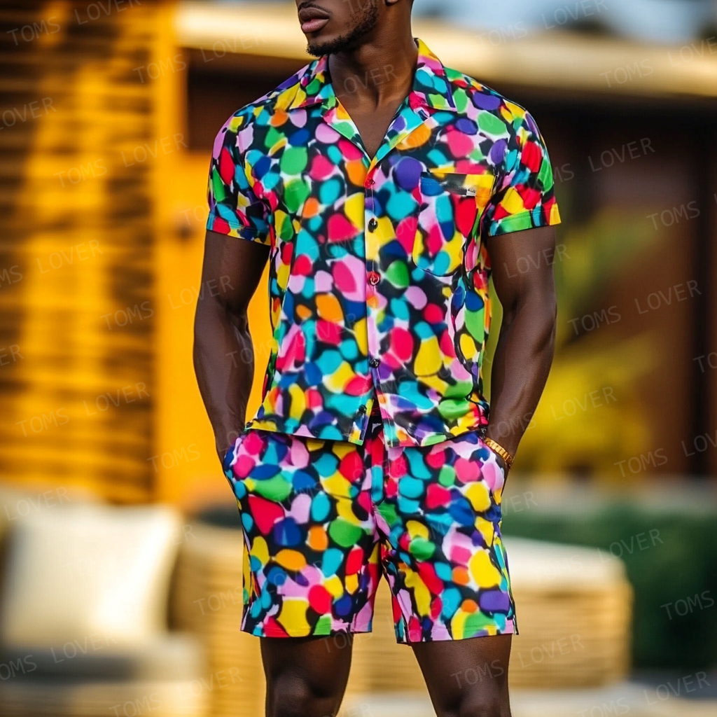 Men's Short-sleeved shirt set