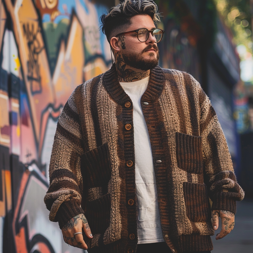 Men's Business Cardigan Sweater Cardigan