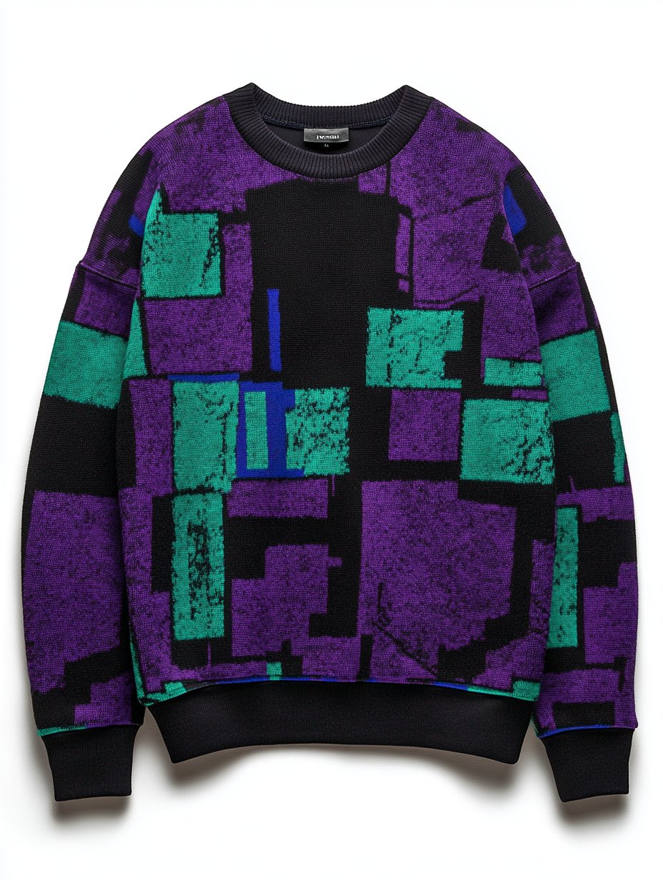 Men's business round neck pullover sweater